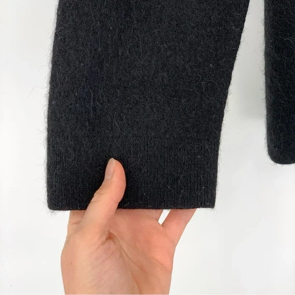 & OTHER STORIES Alpaca Wool Blend Cardigan Black XS - Picture 4 of 8